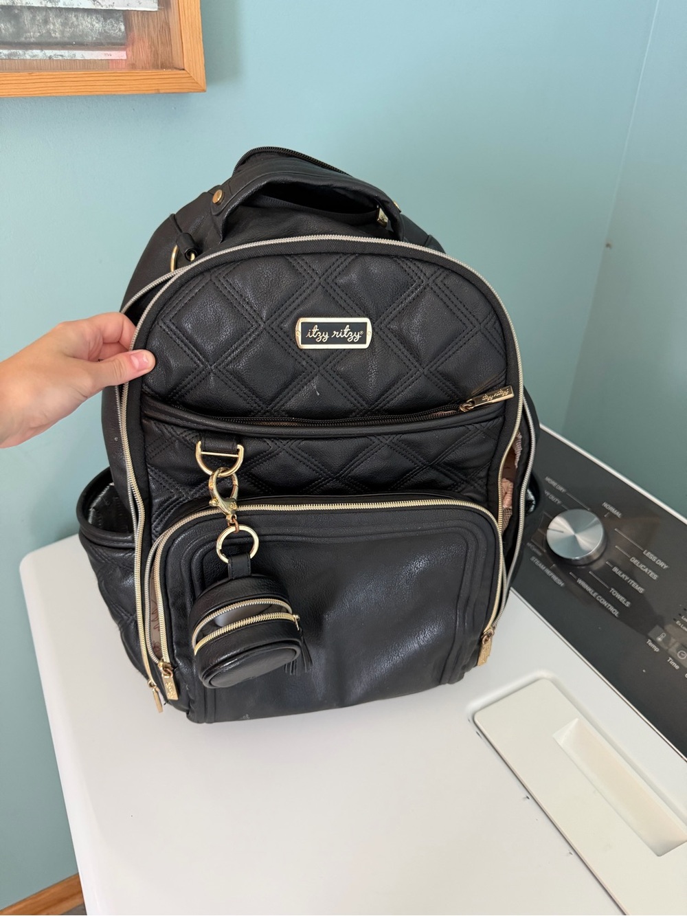 Itzy Ritzy Black Backpack Diaper Bag